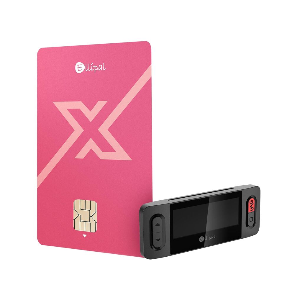9728 X Card Raspberry Red – Air Gapped Crypto Cold Wallet （with Starter
